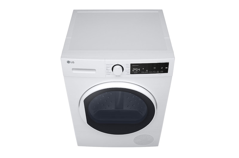 LG 8kg DUAL Inverter Warmtepomp Droger Wit | A++ Energieklasse | Sensor Dry, RH80T2AP6RM