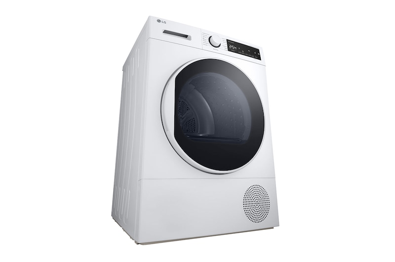 LG 8kg DUAL Inverter Warmtepomp Droger Wit | A++ Energieklasse | Sensor Dry, RH80T2AP6RM