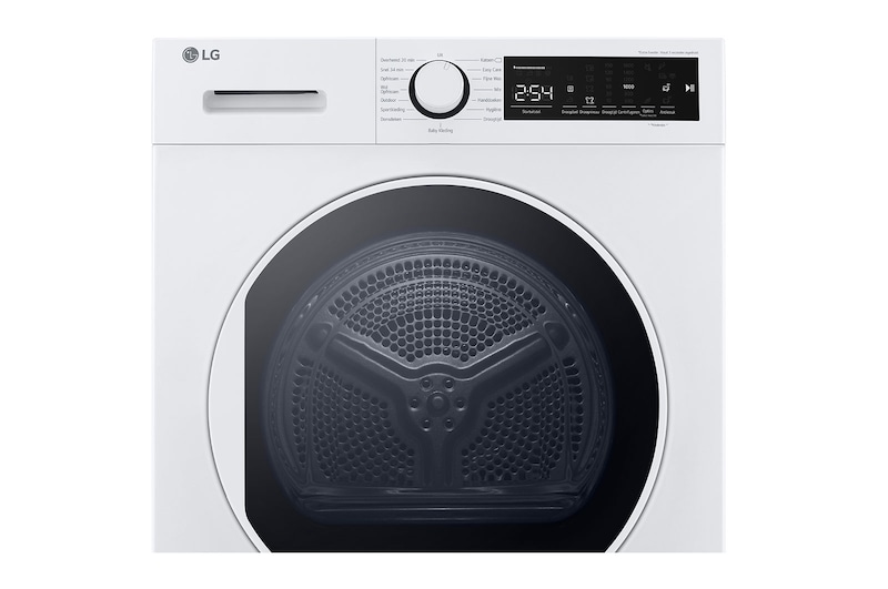 LG 8kg DUAL Inverter Warmtepomp Droger Wit | A++ Energieklasse | Sensor Dry, RH80T2AP6RM