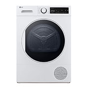 Voorkant van 8kg DUAL Inverter Warmtepomp Droger Wit | A++ Energieklasse | Sensor Dry