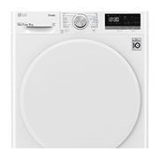 LG 8kg DUAL Inverter Warmtepomp Droger Wit | Eco Hybrid™ | Allergy Care™ |Auto Cleaning Condenser, RH80V5AV0N