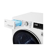 LG 8kg DUAL Inverter Warmtepomp Droger Wit | Auto Cleaning Condenser | Allergy Care™, RH80V9AV4N
