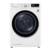 Voorkant van 9kg DUAL Inverter Warmtepomp Droger Wit | Eco Hybrid™ | Allergy Care™ | Auto Cleaning Condenser