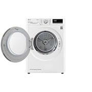 LG 9kg DUAL Inverter Warmtepomp Droger Wit | Eco Hybrid™ | Allergy Care™ | Auto Cleaning Condenser, RH90V5AV6N