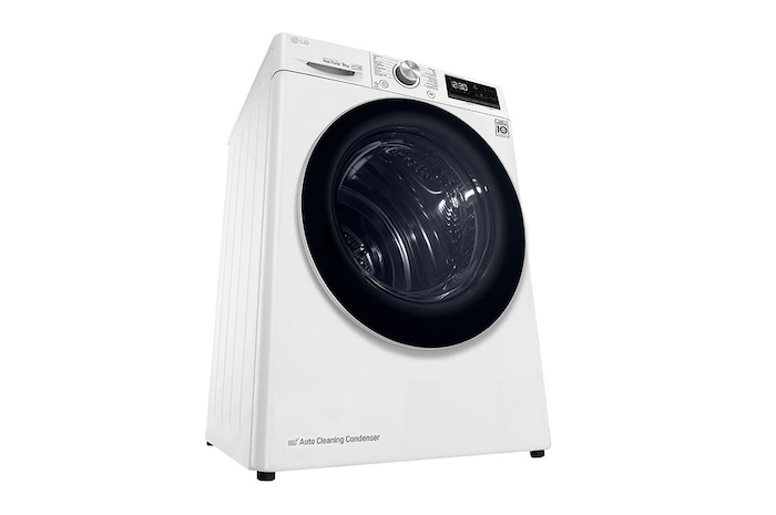 LG 9kg DUAL Inverter Warmtepomp Droger Wit | Eco Hybrid™ | Allergy Care™ | Auto Cleaning Condenser, RH90V9AV3N