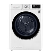 Voorkant van 9kg DUAL Inverter Warmtepomp Droger Wit | Eco Hybrid™ | Allergy Care™ | Auto Cleaning Condenser