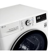 LG 9kg DUAL Inverter Warmtepomp Droger Wit | Eco Hybrid™ | Allergy Care™ | Auto Cleaning Condenser, RH90V9AV3N