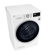 LG 9kg DUAL Inverter Warmtepomp Droger Wit | Eco Hybrid™ | Allergy Care™ | Auto Cleaning Condenser, RH90V9AV3N