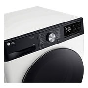 LG 9kg DUAL Inverter Warmtepomp Droger Wit | Eco Hybrid™ | Allergy Care™ | Auto Cleaning Condenser, RH90V9LVEN