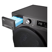 LG 9kg DUAL Inverter Warmtepomp Droger Zwart |Eco Hybrid™ | Allergy Care™ | Auto Cleaning Condenser, RH90V9ZVEN