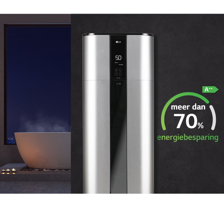 Feature card van 270L, LG Inverter warmtepompboiler, stil en energiezuinig met strak design WH27S.F5