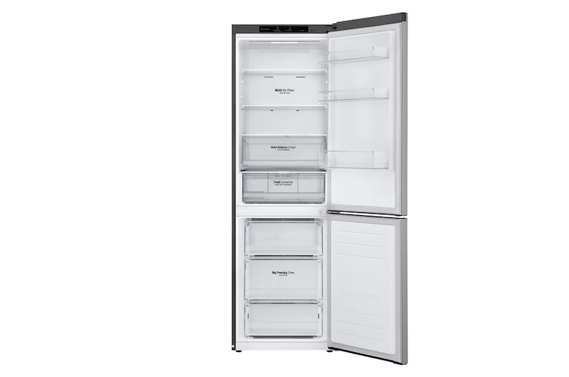 LG 341L Koelkast en vriezer Zilver | DoorCooling+™ | FRESHConverter™ | Smart Diagnosis™, GBB61PZGCN1