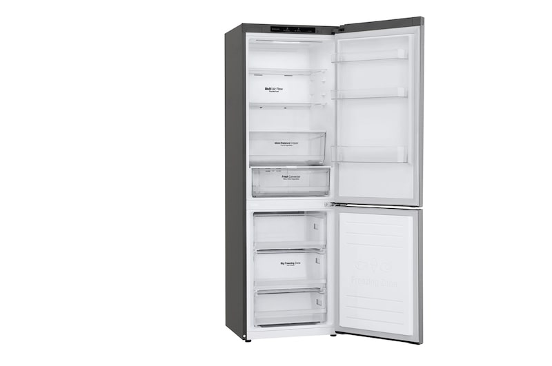 LG 341L Koelkast en vriezer Zilver | DoorCooling+™ | FRESHConverter™ | Smart Diagnosis™, GBB61PZGCN1