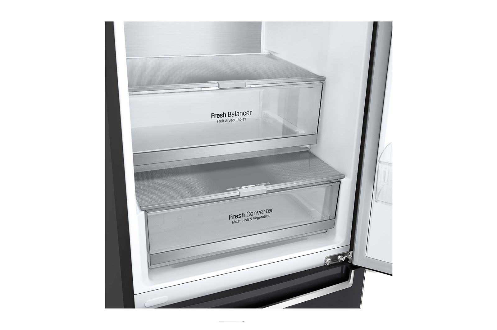 LG 384L Koelkast en vriezer Antraciet | DoorCooling+™ | FRESHConverter™ | Smart Inverter Compressor™, GBB72MCUGN