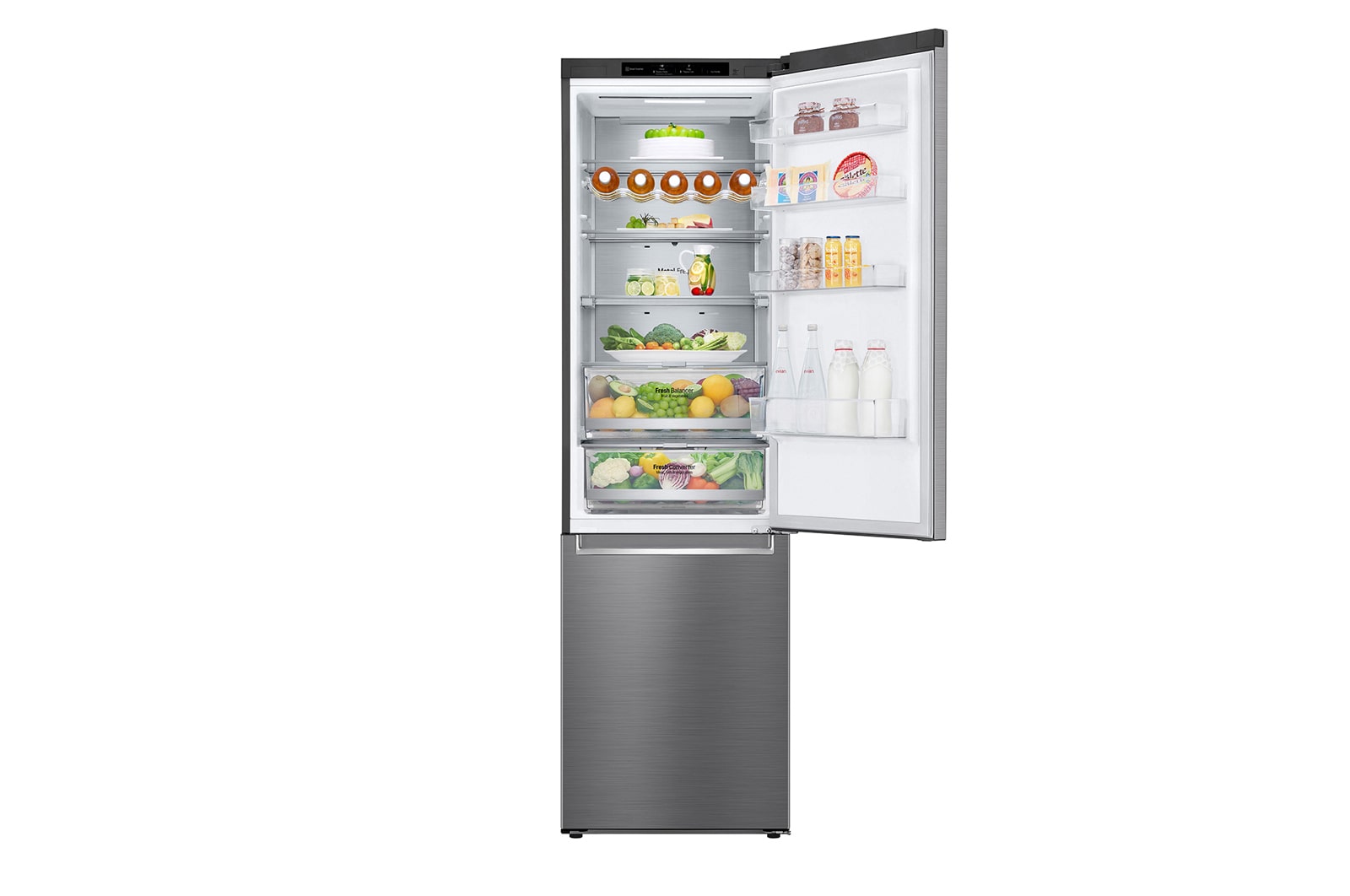 LG 384L inhoud | C | DoorCooling+™ | FreshBalancer™ | FRESHConverter™ | Total No Frost | Smart Inverter Compressor, GBB72PZVCN1