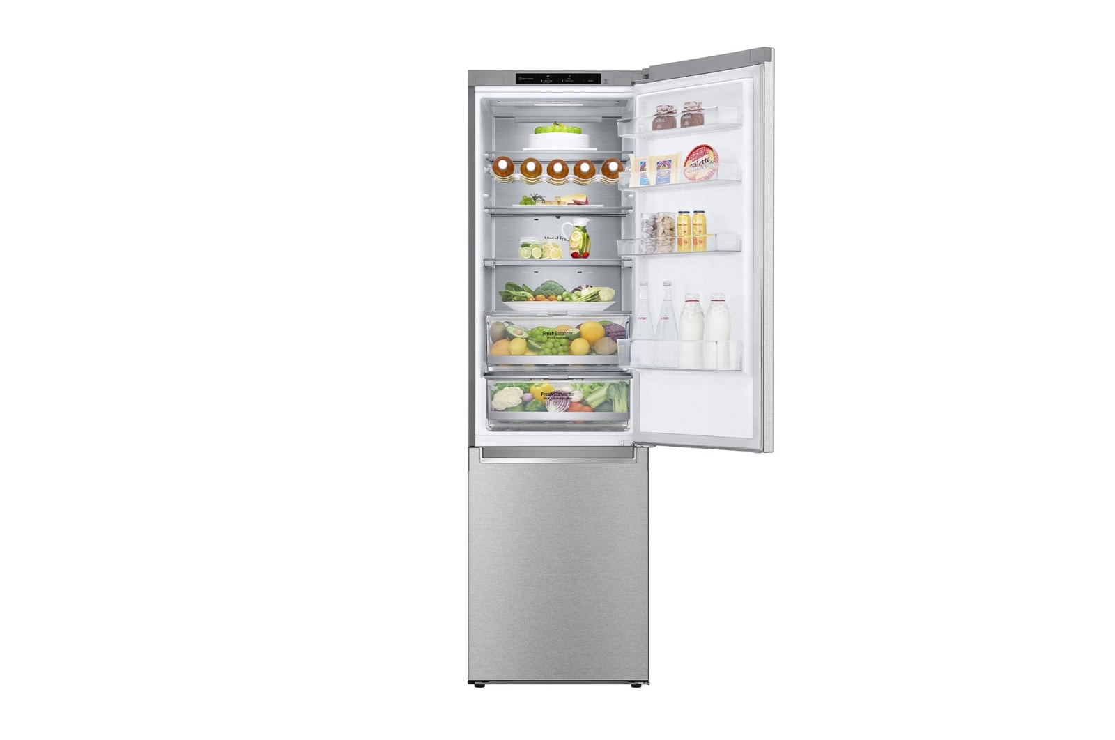 LG 381L Koelkast en vriezer GBB92MBB3P Silver | DoorCooling+™ | FRESHConverter™ | FRESHBalancer™ | LG NL, GBB92MBB3P