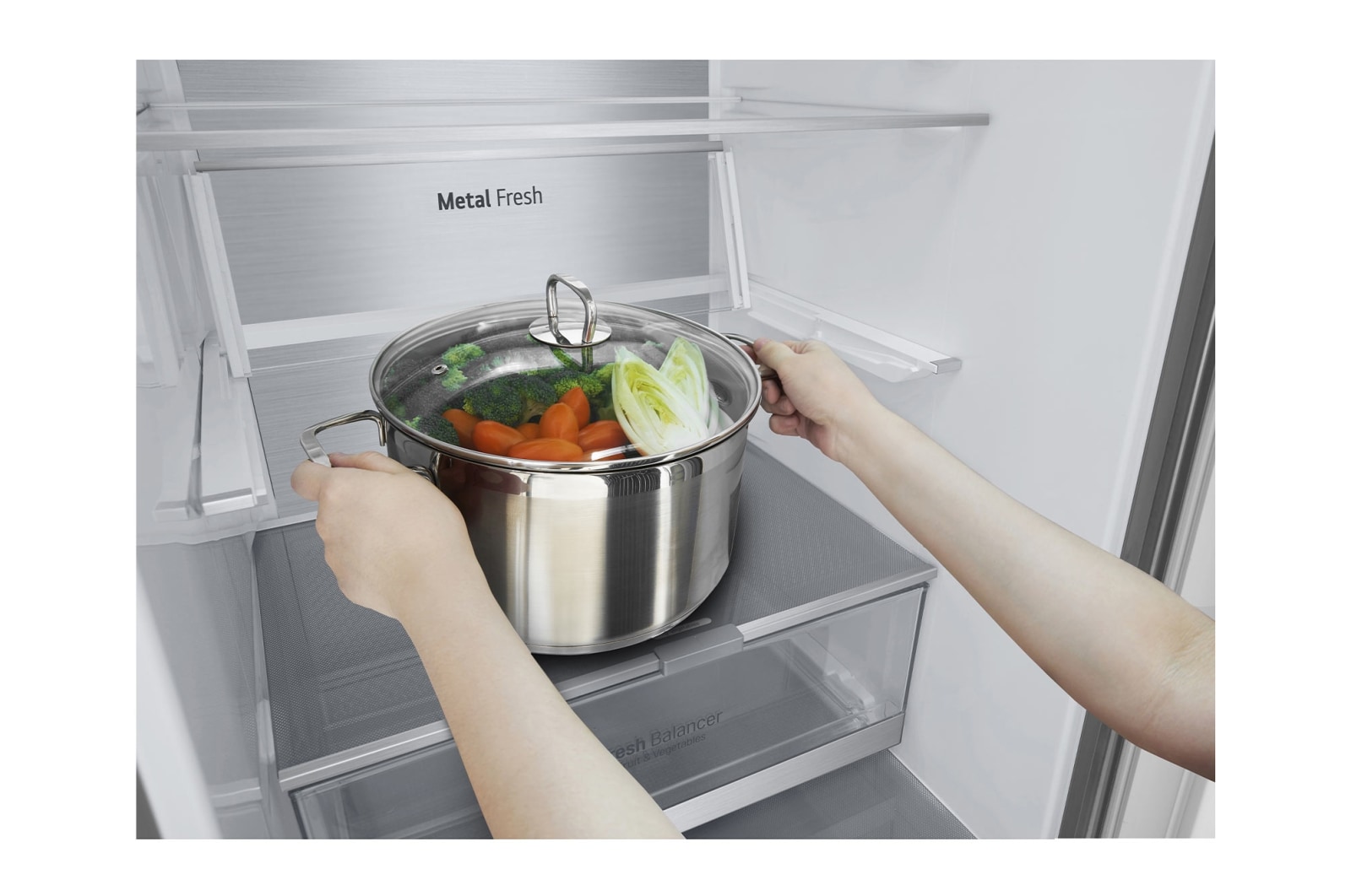 LG 381L Koelkast en vriezer GBB92MBB3P Silver | DoorCooling+™ | FRESHConverter™ | FRESHBalancer™ | LG NL, GBB92MBB3P