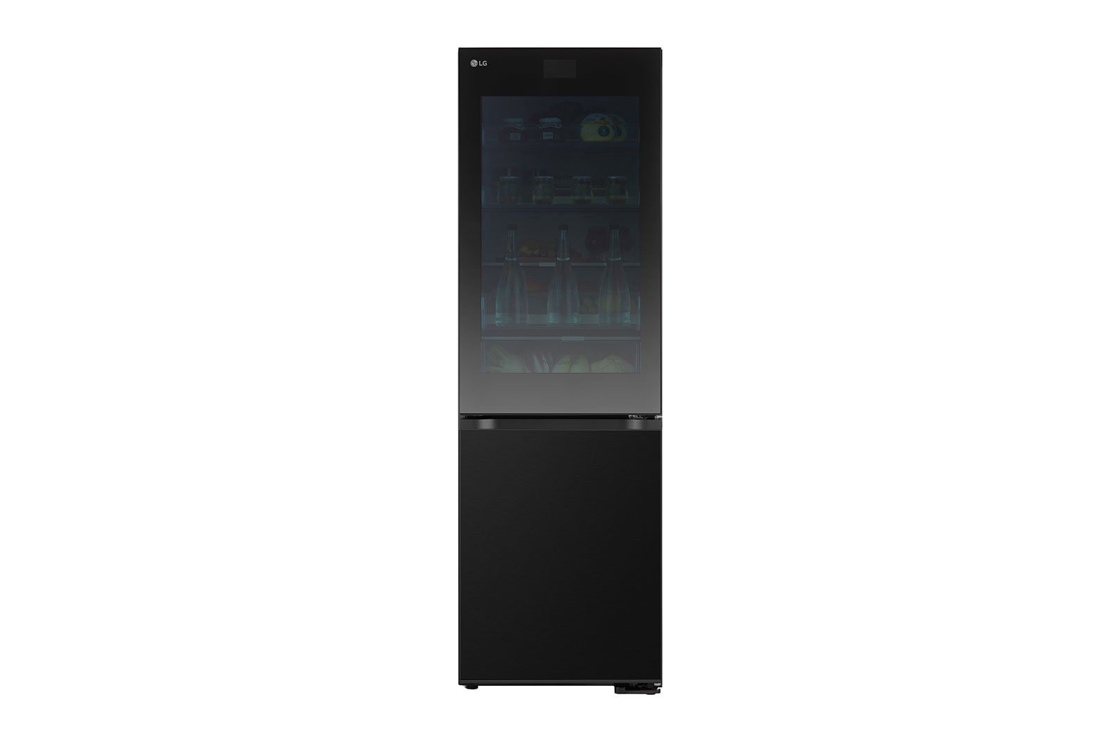 LG 352L Koelkast en vriezer Zwart | MoodUP™ | InstaView™ | ThinQ™, GBG7190CEV