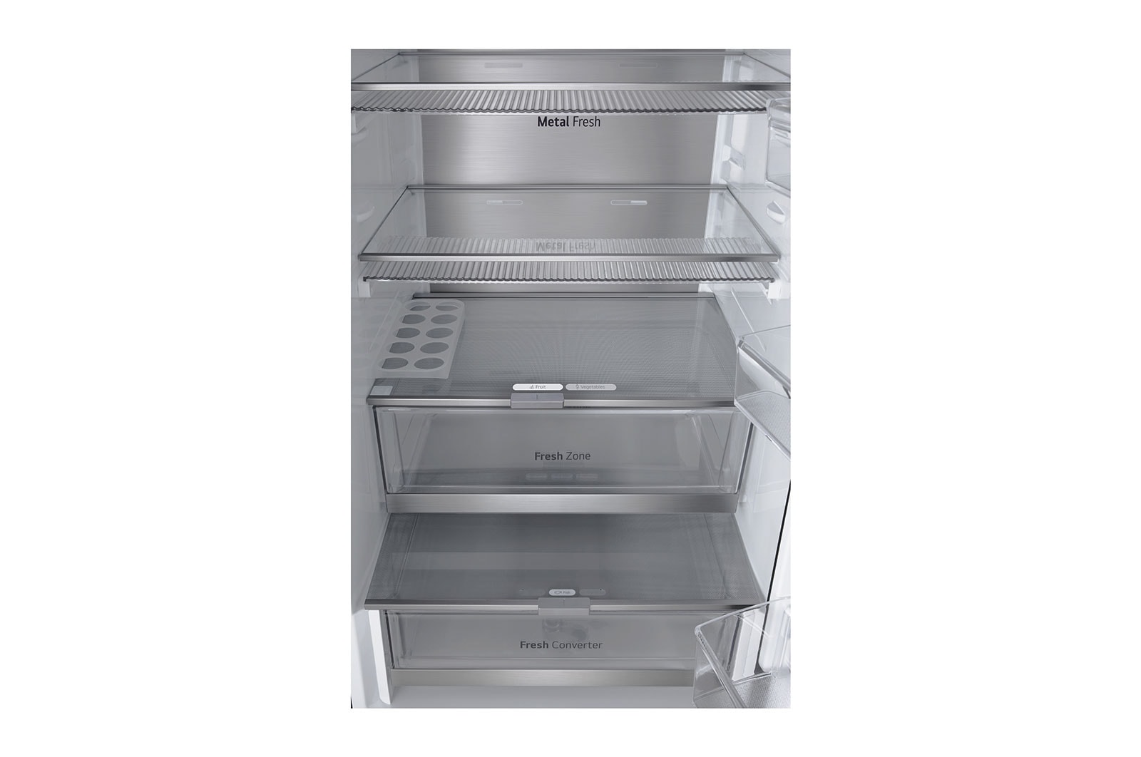 LG 352L Koelkast en vriezer Zwart | MoodUP™ | InstaView™ | ThinQ™, GBG7190CEV