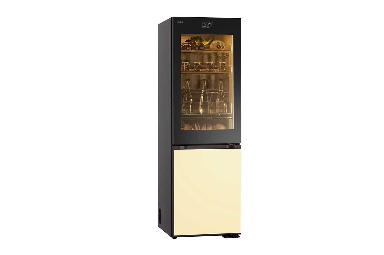 LG 352L Koelkast en vriezer Wit | MoodUP™ | InstaView™ | ThinQ™, GBG719MDNN