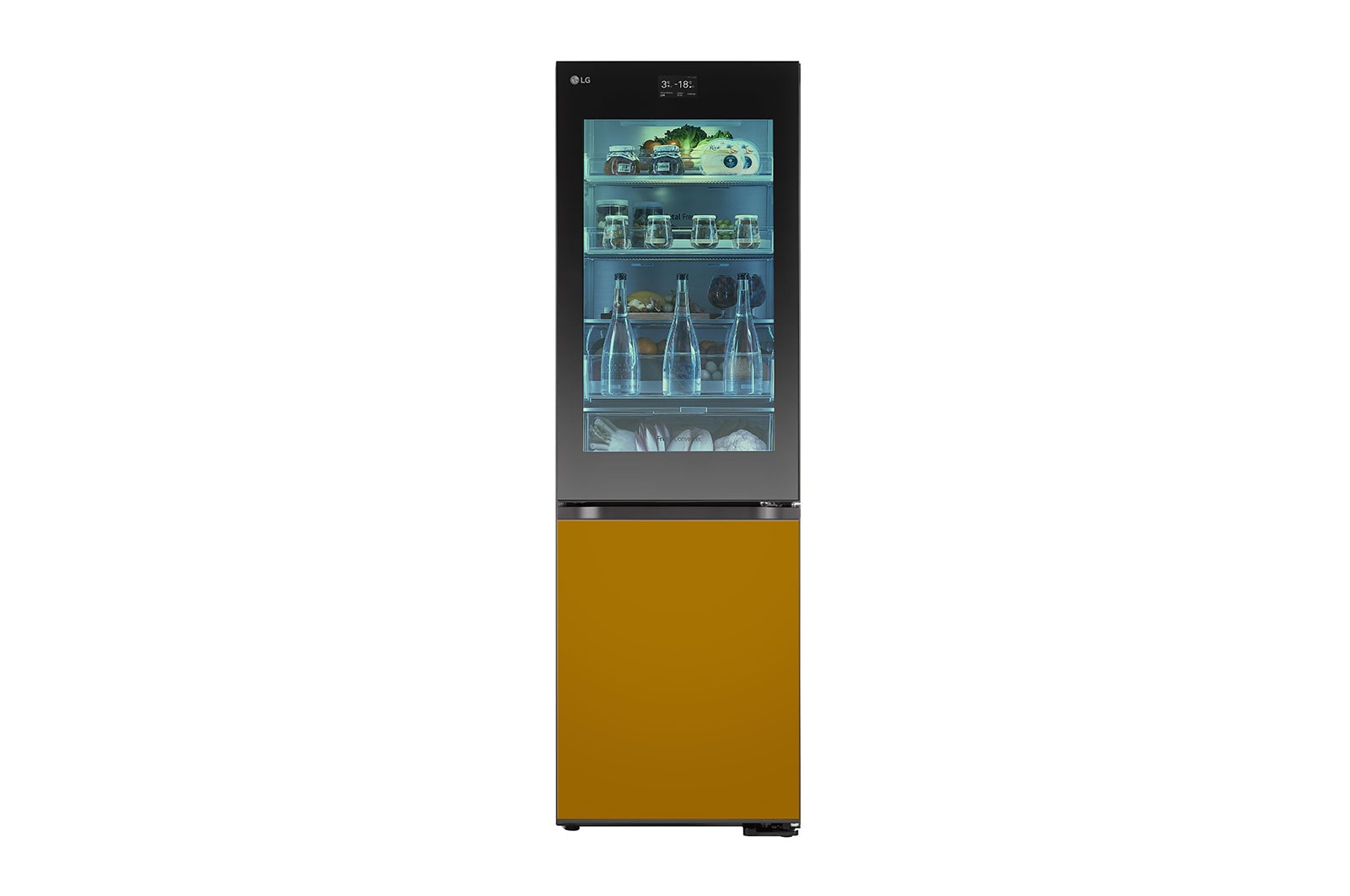 LG 352L Koelkast en vriezer Wit | MoodUP™ | InstaView™ | ThinQ™, GBG719MDNN