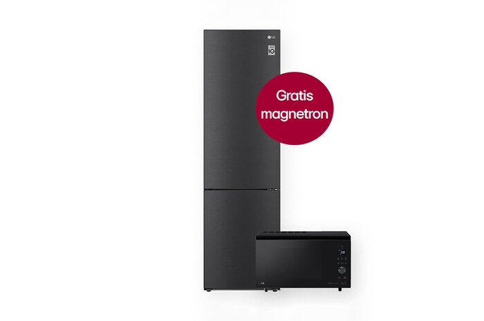 LG 384L Koelkast en vriezer Antraciet | DoorCooling+™ | FRESHConverter™ | Smart Diagnosis™, GBP62MCNAC.MJ39BPS