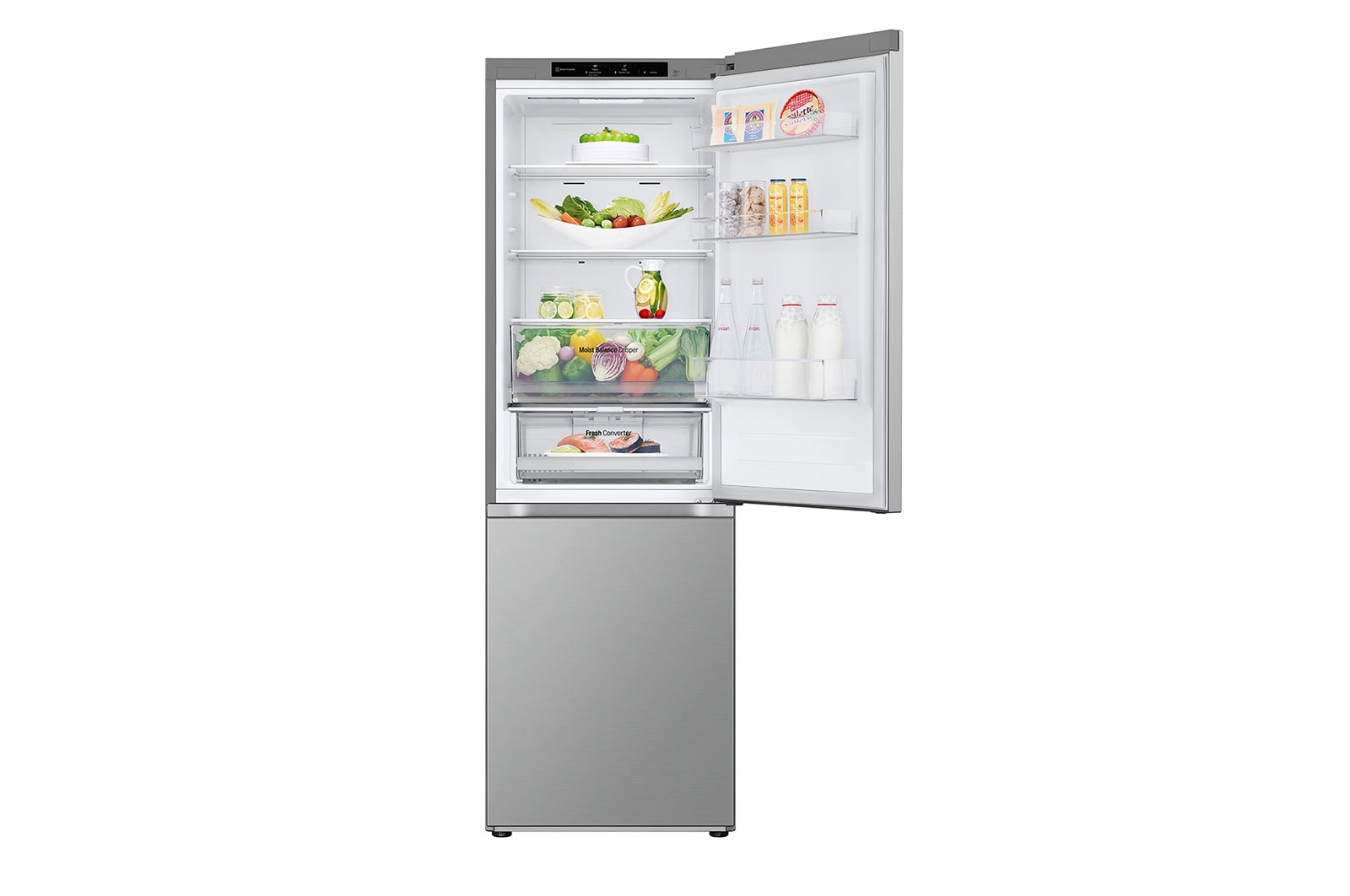 LG 344L Koelkast en vriezer Zilver | DoorCooling+™ | FRESHConverter™, GBV3100CPY