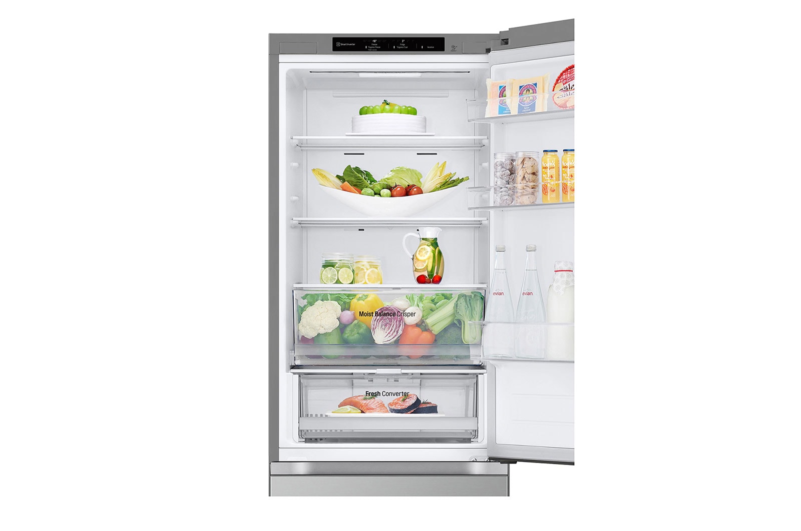 LG 344L Koelkast en vriezer Zilver | DoorCooling+™ | FRESHConverter™, GBV3100CPY