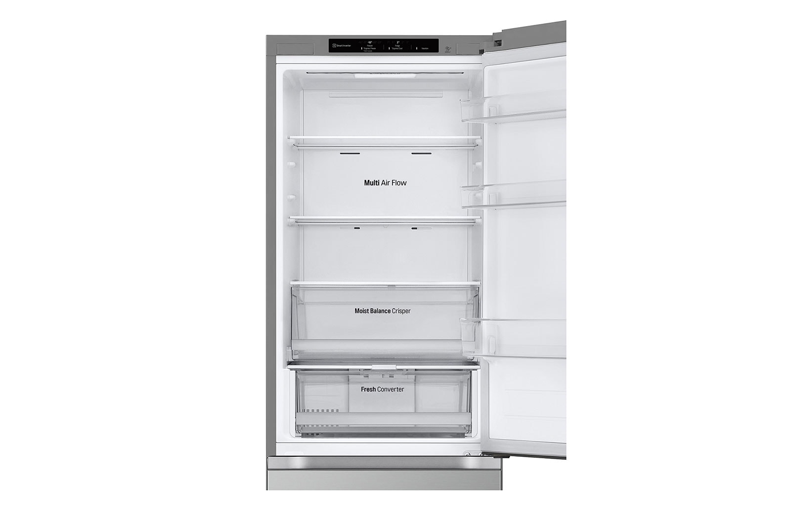 LG 344L Koelkast en vriezer Zilver | DoorCooling+™ | FRESHConverter™, GBV3100CPY