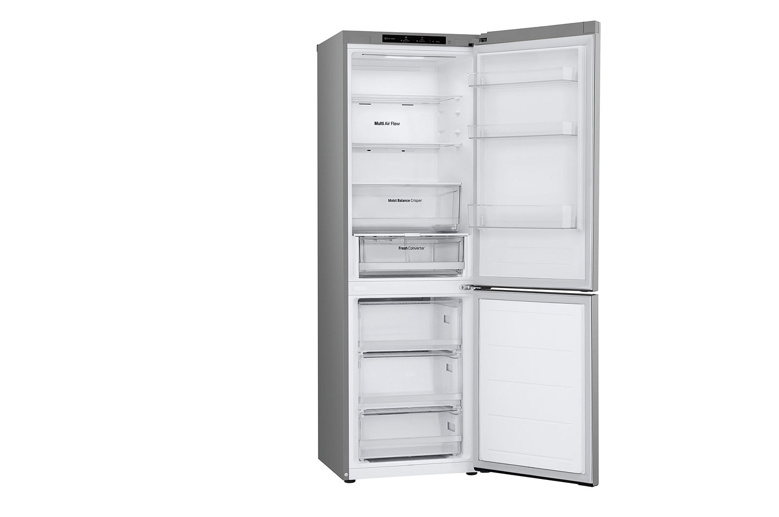 LG 344L Koelkast en vriezer Zilver | DoorCooling+™ | FRESHConverter™, GBV3100CPY