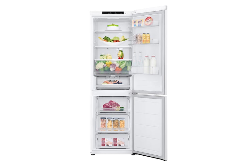 LG 344L Koelkast en vriezer Wit | DoorCooling+™ | FRESHConverter™ | Moist Balance Crisper™, GBV3100CSW