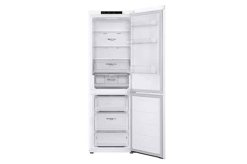 LG 344L Koelkast en vriezer Wit | DoorCooling+™ | FRESHConverter™ | Moist Balance Crisper™, GBV3100CSW