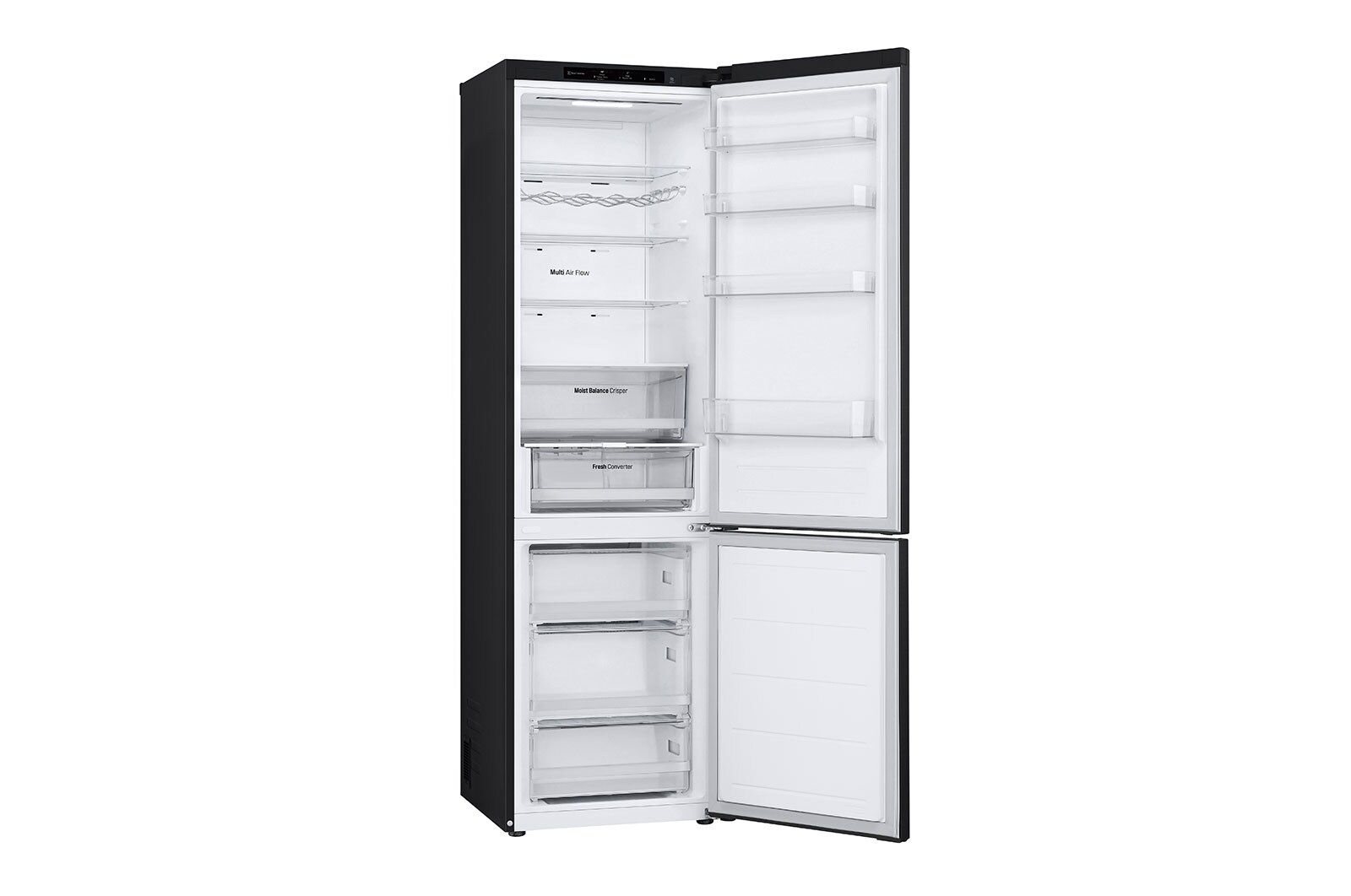 LG 387L Koel-vries combinatie GBV3200CEP Zwart | DoorCooling+™ | FRESHConverter™ | Smart Inverter Compressor™ | LG NL, GBV3200CEP