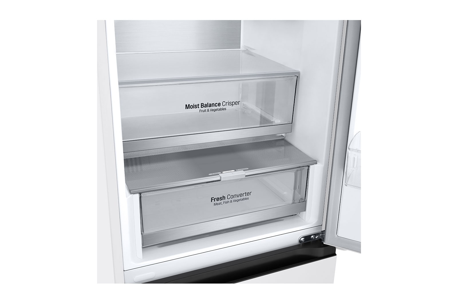 LG 344L Koelkast en vriezer Wit | DoorCooling+™ | FRESHConverter™ | Smart Inverter Compressor™, GBV5140DSW