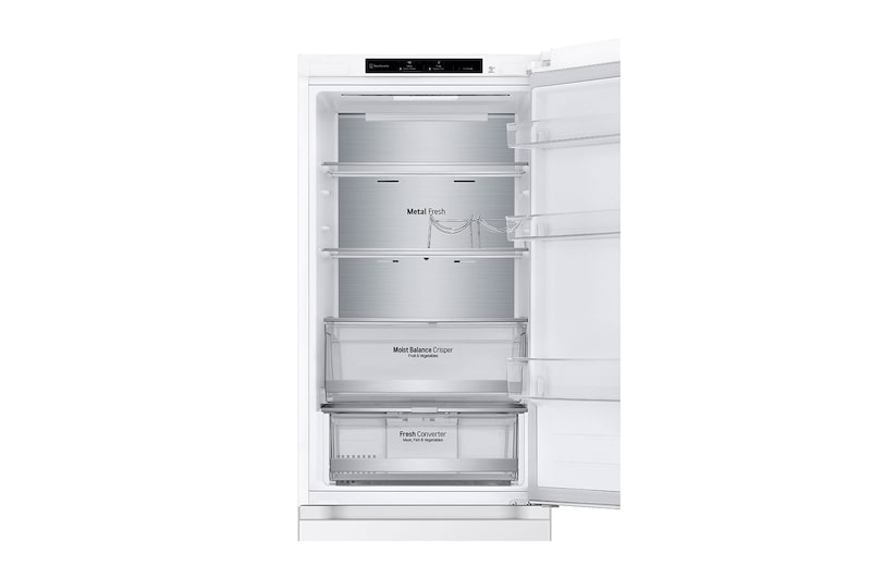 LG 344L Koelkast en vriezer Wit | DoorCooling+™ | FRESHConverter™ | Smart Inverter Compressor™, GBV5140DSW