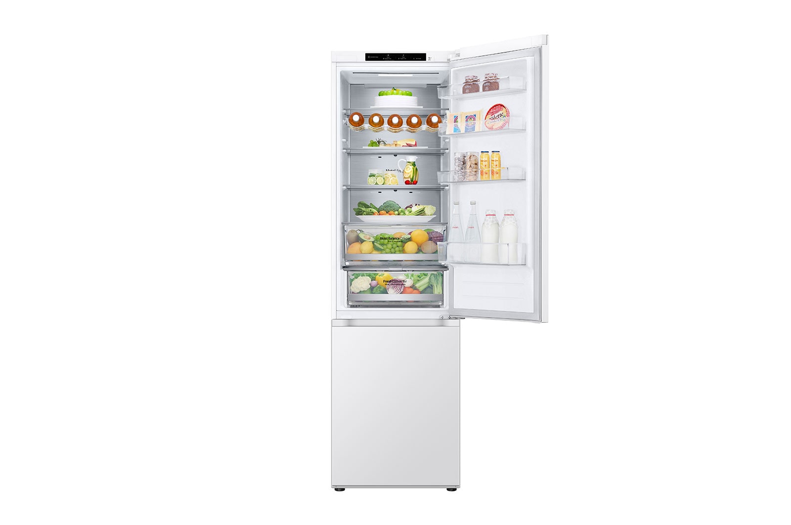 LG 387L Koelkast en vriezer Wit | DoorCooling+™ | FRESHConverter™ | Smart Inverter Compressor™, GBV5240CSW