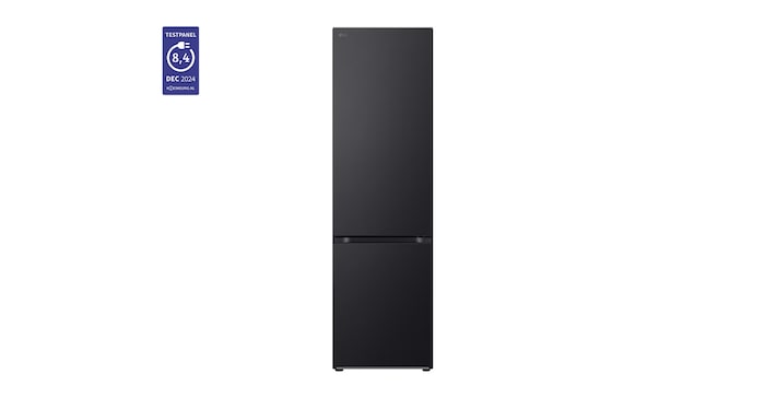 Voorkant van 387L Koelkast en vriezer GBV7280CEV Zwart | DoorCooling+™ | FRESHConverter™ | Smart Inverter Compressor™ - GBV7280CEV