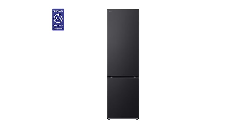 Voorkant van 387L Koelkast en vriezer GBV7280CEV Zwart | DoorCooling+™ | FRESHConverter™ | Smart Inverter Compressor™ - GBV7280CEV