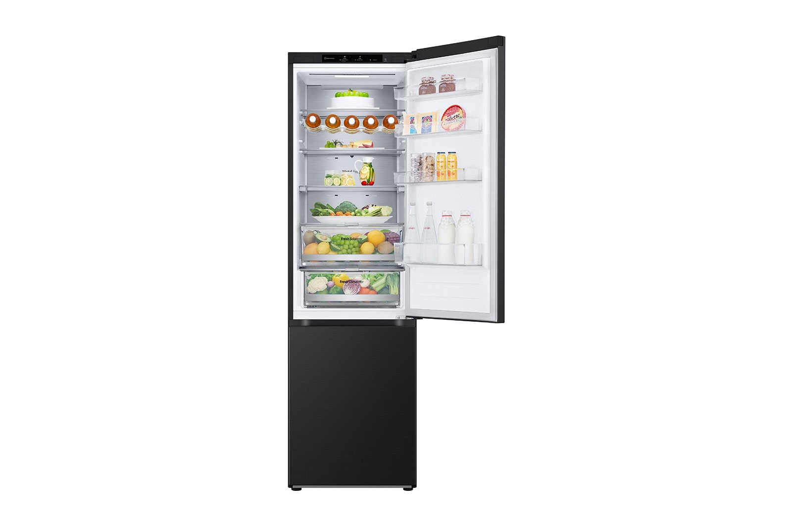 LG 387L Koelkast en vriezer GBV7280CEV Zwart | DoorCooling+™ | FRESHConverter™ | Smart Inverter Compressor™ | LG NL, GBV7280CEV