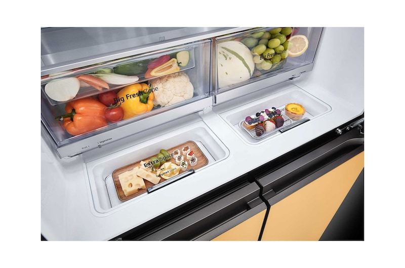 LG 617L Amerikaanse koelkast Grijs | MoodUP™ | InstaView™ | ThinQ™, GMV960NNME