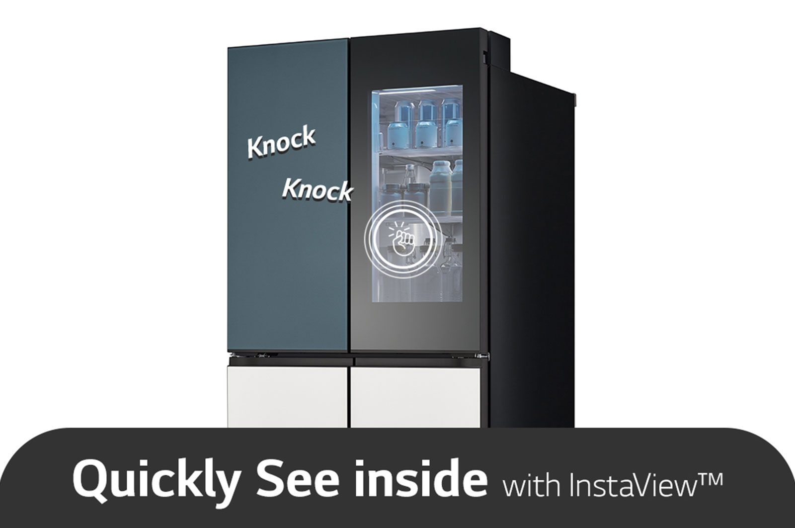 LG 617L Amerikaanse koelkast Grijs | MoodUP™ | InstaView™ | ThinQ™, GMV960NNME