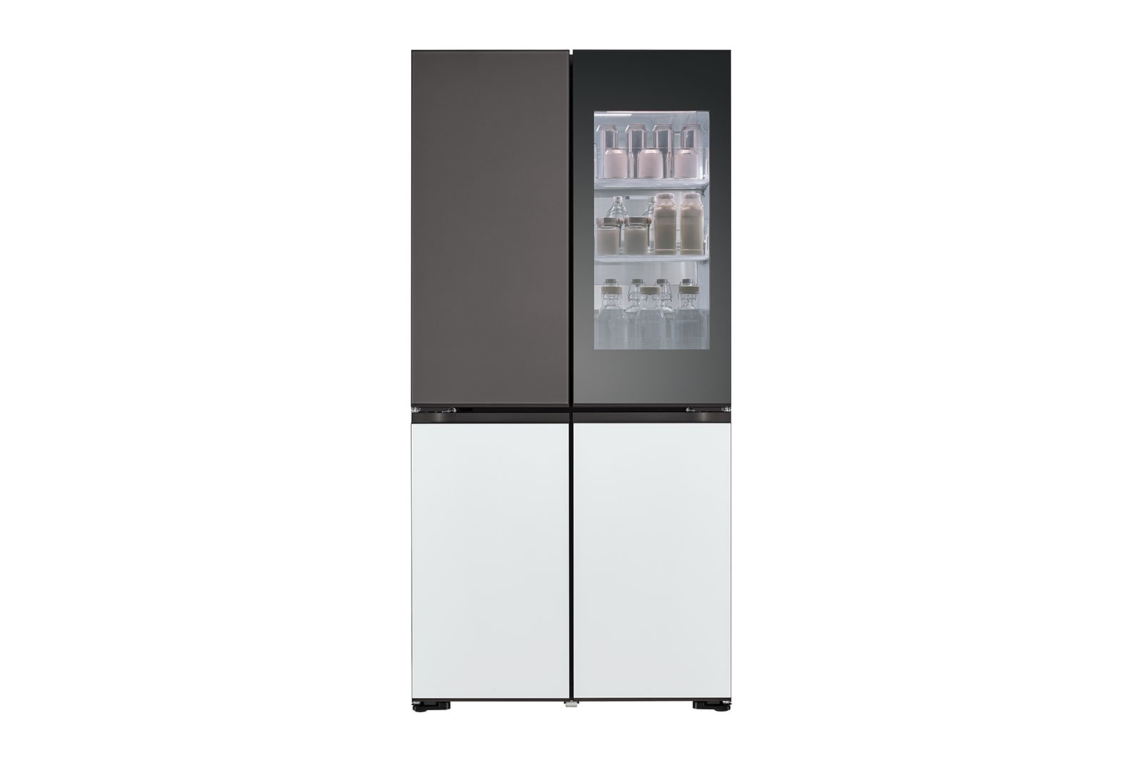 LG 617L Amerikaanse koelkast Grijs | MoodUP™ | InstaView™ | ThinQ™, GMV960NNME