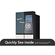 LG 617L Amerikaanse koelkast Grijs | MoodUP™ | InstaView™ | ThinQ™, GMV960NNME