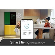 LG 617L Amerikaanse koelkast Grijs | MoodUP™ | InstaView™ | ThinQ™, GMV960NNME