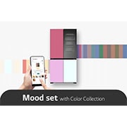 LG 617L Amerikaanse koelkast Grijs | MoodUP™ | InstaView™ | ThinQ™, GMV960NNME