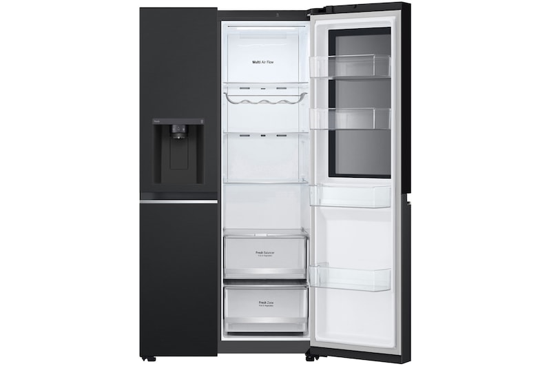 LG 628L Amerikaanse koelkast Zwart | InstaView™ | ThinQ™ | DoorCooling+™, GSGV80EPLD