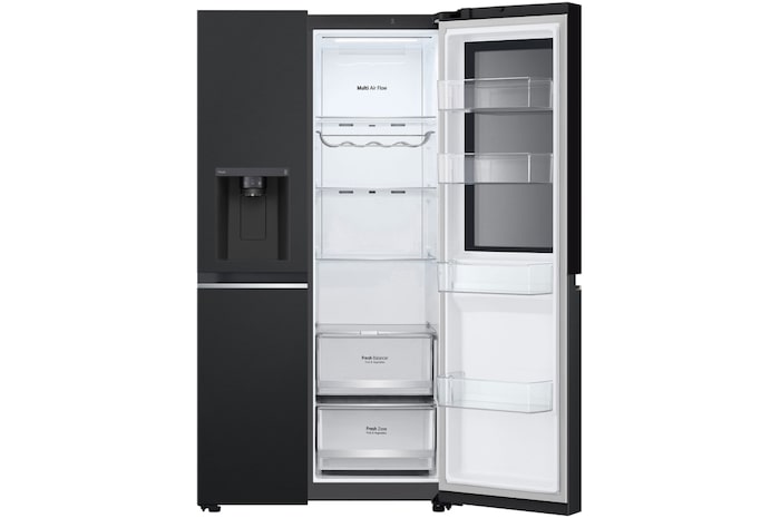 LG 628L Amerikaanse koelkast Zwart | InstaView™ | ThinQ™ | DoorCooling+™, GSGV80EPLD