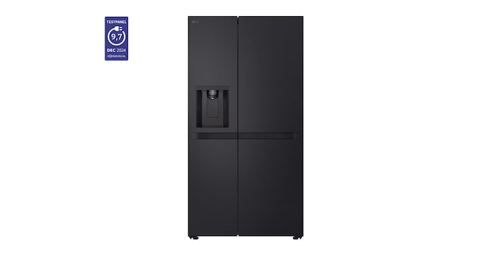 Voorkant van 638L Amerikaanse koelkast Zwart | DoorCooling+™ | FRESHConverter™ | Smart Inverter Compressor™ - GSLC40EPPE