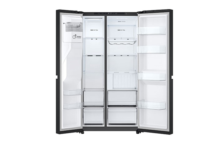 LG 638L Amerikaanse koelkast Zwart | DoorCooling+™ | FRESHConverter™ | Smart Inverter Compressor™, GSLC40EPPE