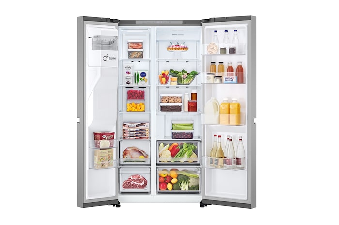 LG 638L Amerikaanse koelkast Zilver  | Linear Cooling™, GSLC40PYPE